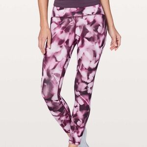 Lululemon Wunder Under Sweat Wicking Stretchable High Rise Leggings Purple W 4